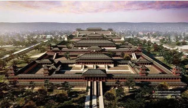 秀美的圆明园，巍峨的咸阳宫，盘点八个朝代知名的古建筑复原图